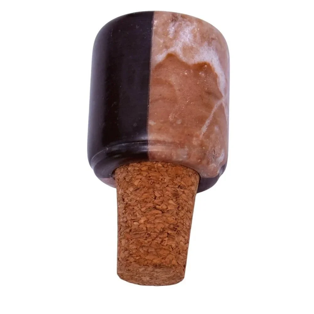 Stone Bottle Stoppers Set of 3 Barware Accessories